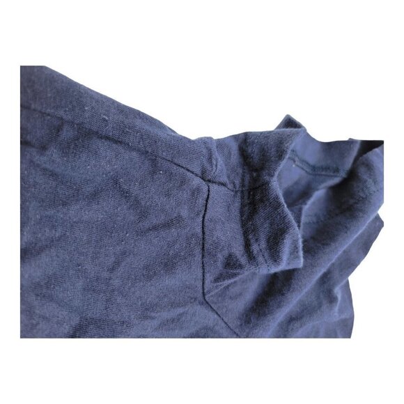 Torrid Shirt Womens Size 0 Not Interested Scoop Tee Navy Blue White Lettering - Picture 4 of 7